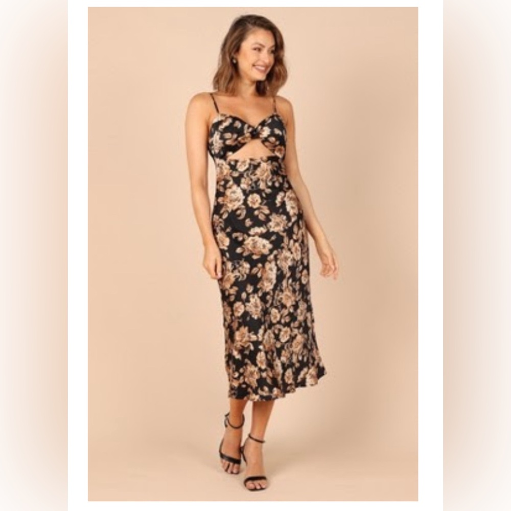 Petal and Pup NEW Saga Cut Out MIDI Dress